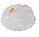 Comfort Valley 10.25-inch Microwave Food Splatter Plate Cover, BPA-FREE, Clear, Dishwasher Safe, by