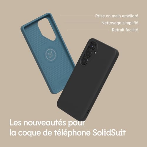 Coque Galaxy S25 Plus premium mate SolidSuit ajustement de haute précision