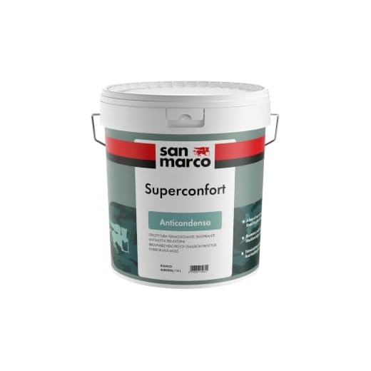 San Marco SUPERCONFORT Pittura per interni anticondensa termoisolante traspirante antimuffa, colore: Bianco, size: 10 lt