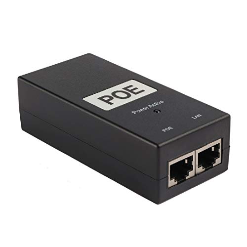 Inyector Poe Switch 15V 0.8A 2 Puertos Adaptador Power Over Ethernet miniatura 1