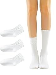 White(3 Pairs)_crew Socks