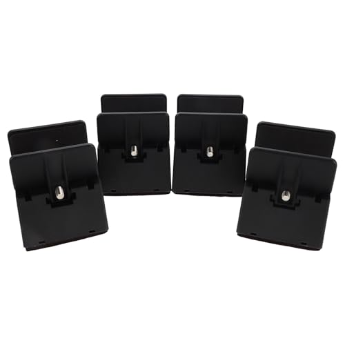 Healeved 4 Elevadores Ajustables para Patas de Muebles Bloques Antideslizantes de 50 MM para Camas Mesas y Sofás Extensores Resistentes en Color Negro para Patas de 35-50 MM Juego de 4
