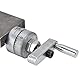 Natudeco Drehbank Schraubstock,Maschinenschraubstock Pfosten-Schraubstockklemme Metallbearbeitung Werkzeugschraubstock Holzbearbeitung für Drehbank für 0618 7x 10, 12und 14