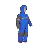 OAKI Rain and Trail Suits - The Ultimate Kids & Toddler Rain Suit for Boys & Girls - Perfect Muddy Buddy Rain Overalls Toddler - Tough & Durable Rain Suits Brighton Blue, 4T