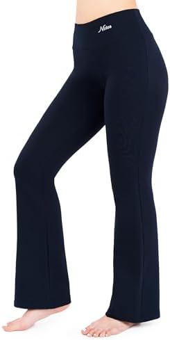 Nirlon Womens Bootcut Yoga Pants - Wide Leg Pants for Women Soft & Breathable Bootcut Yoga Pants for Yoga Regular & Plus Size