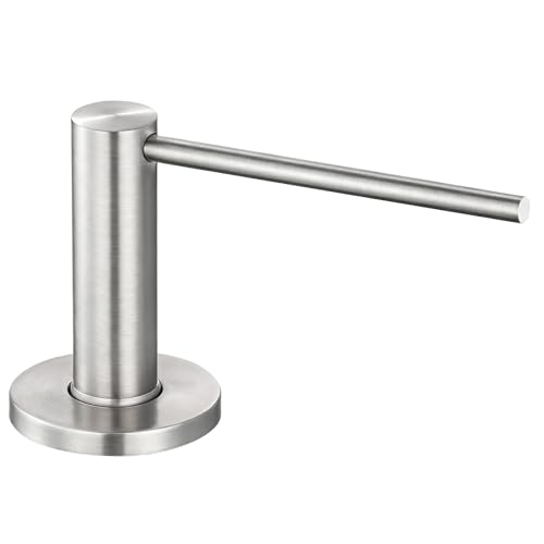 Soap Dispenser for Kitchen Sink Brushed Nickel GAPPO Stainless Steel Countertop Pump Hand Lotion Built in Bottlend Lotion Built in Bottle