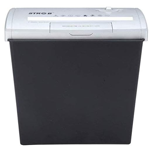 MOMAI Strob ST-150 Paper Shredder - 3 in 1 Paper CD Credit Card Cutter, 7 Sheets at a time, Automatic Function