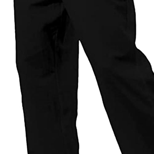 Men's Drawstring Elastic Waist Solid Hiking Pants Linen Slim Fit Yoga Trousers Summer Beach Outdoor Pants3