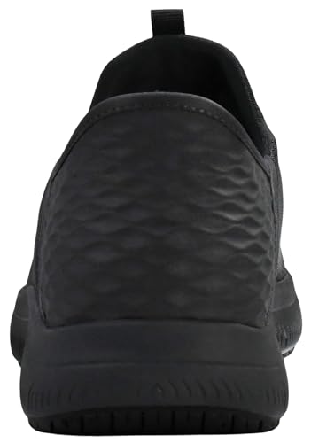 Skechers Men's Summits Colsin Sr Hands Free Slip-Ins Work Shoe, Charcoal/Black, 9.5 M US