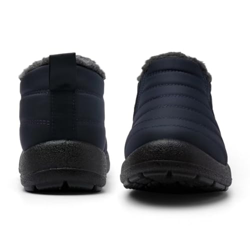 Cheval Winter Snow Boots for Women, Fur Lined Warm Ankle Booties, Outdoor Anti-slip Waterproof Comfortable Short Boot, Botas De Invierno Para Mujert4