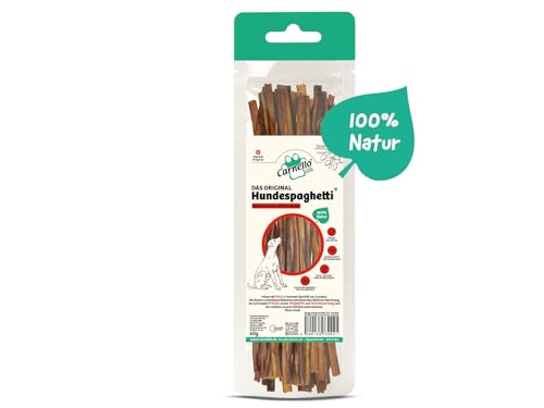 Carnello Hundespaghetti – Hundeleckerli, Leckerlis für Hunde, Hundesnacks getreidefrei – Wiederverschließbarer Beutel (3 x 60g)