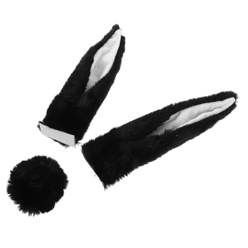 Orejas de conejo para casco de moto Garvalon decoración de animal negra