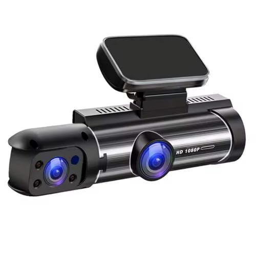 Camera pra carro m108 FHD 1920 * 1080P 2 canais interna e externa Com Cartao 128GB