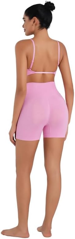 Sunzel Women's Open Back Sports Bra Adjustable Spaghetti Strap Seamless Low Impact Workout Gym Yoga Bra with Removable Pads - Image 6