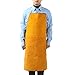 Produktbild HULKAY Robuste Werkstattschürze aus Leder, robuste Arbeitsschürze, hitze- und flammenbeständig, verstellbare Schweißschürze für Männer und Frauen, schützt Kleidung, 1, Célibataire