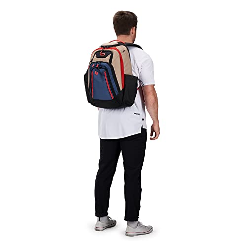 Image of OGIO Gambit Backpack (Gambit Pro, Tan /Blue /Red)