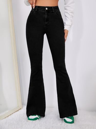 Image of Solid Low Waist Bootcut Denim Jeans for Women's & Girls'