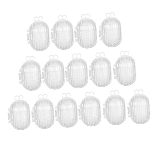 Abaodam 100Pcs Fishing Bait Cages with Hooks Durable Bait Thrower for Outdoor Fishing High Eye Density Fishing Cages for Crab Lobster and Shrimp Catching