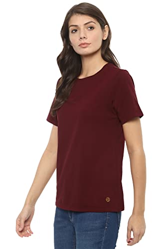 Image of Van Heusen Women's Solid Regular Fit T-Shirt