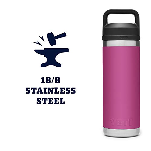 Image of YETI Rambler 18 oz Bottle, Vacuum Insulated, Stainless Steel with Chug Cap, Prickly Pear
