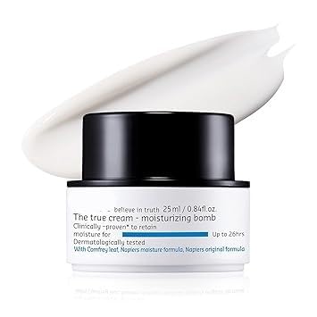 The True Cream Moisturizing Bomb 25ml | Intensive Face Moisturizer for 26 Hour Hydration | Cream for Dry, Sensitive Skin