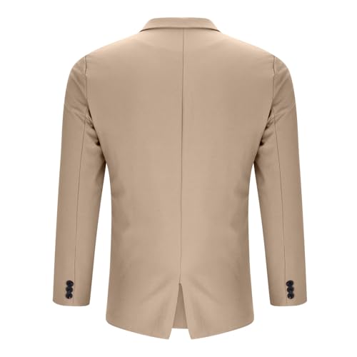 Cambkatl Men's Long Sleeve Blazers Loose Single Breasted Sport Coats Lightweight Open Front Casual Business Suit Jackets4