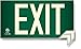 Photoluminescent Exit Sign Green - Aluminum Code Approved UL 924 / IBC/NFPA 101 | NightBright USA Part Number ULG-050