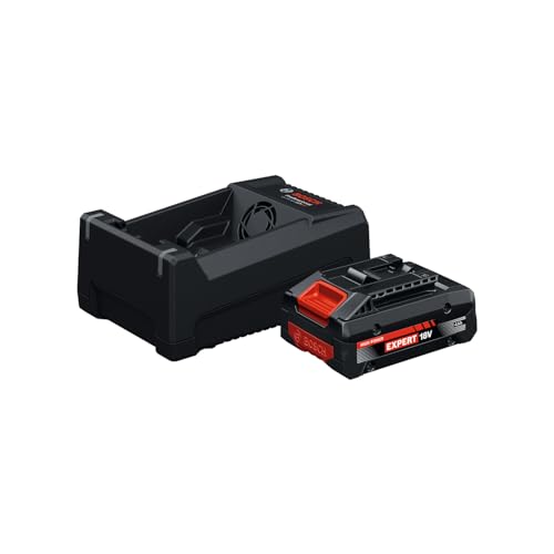 Bosch EXPERT 18V System Hochleistungs-Starter-Set EXBA18V-40 kombiniert mit Schnellladegerät GAL 12V/18-80 (bis zu 2000 W max. Leistung)