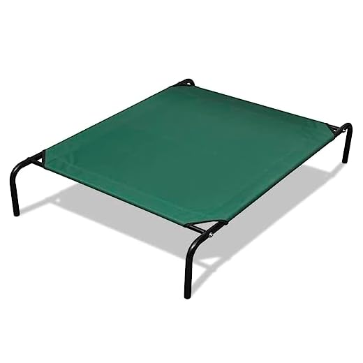 vidaXL Cama Elevada Portátil Camping Mascota Marco Acero 90x60 cm Perro Gato