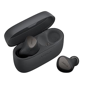 Jabra Elite 4 schnurlose In-Ear-Kopfhörer mit aktiver Geräuschunterdrückung – Bequeme Bluetooth-Kopfhörer mit Spotify Tap Playback, Google Fast Pair, Microsoft Swift Pair und Multipoint – Dunkelgrau