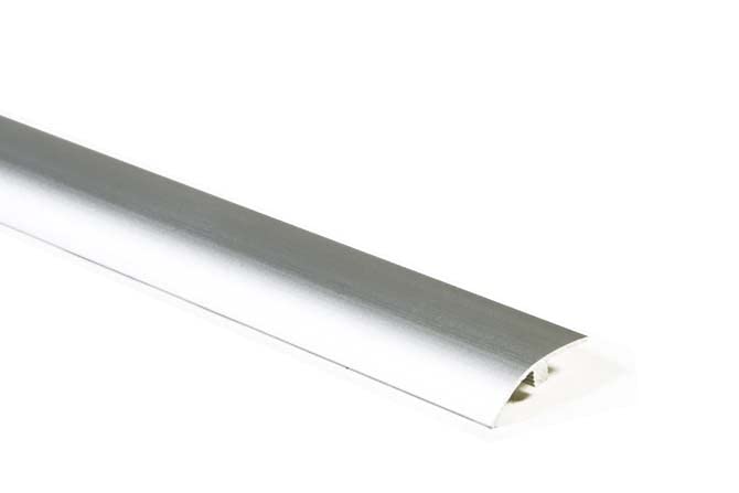 SOGLIA DI DISLIVELLO - PROFILI DI FINITURA PER PAVIMENTI VINILICO SPC (30x7x900mm - Argento)