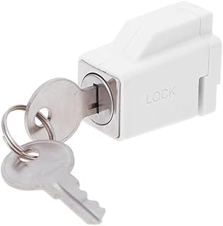 Glass Window Safty Lock Sliding Door Patio Window Security Lock Door Window Restrictor Safety Anti-Theft Door Stopper Limit Lock - (Color: White)