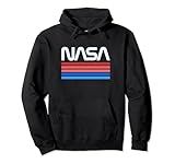 60s 70s Vintage Retro NASA Worm Logo Vintage NASA gift idea Pullover Hoodie