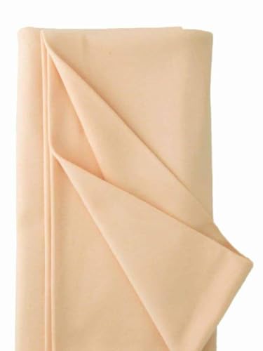 De Witte Engel - Tessuto in pelle di bambola colorato in jersey per viso e corpo - 25 x 80 cm (salmone 102)