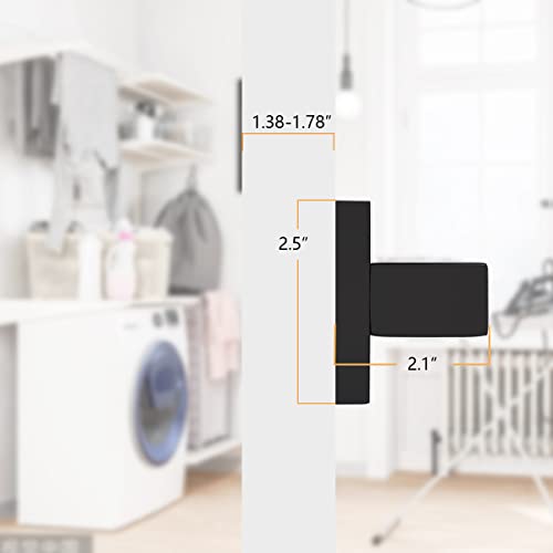 Probrico Matte Black Dummy Door Levers Interior Door Handles, Heavy Duty Levers For Closet, Non-Turning Reversible Levers For Left Right Handed Doors,10 Pack(Contractor Pack) #TOP5