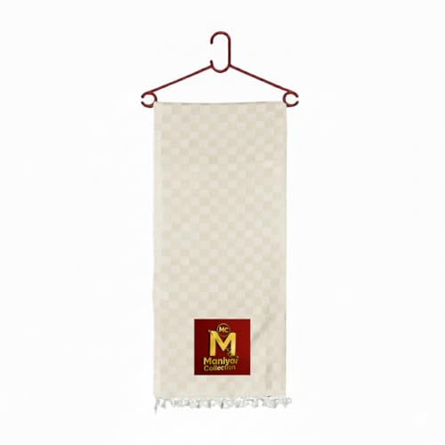 Image of Handloom Bhagalpuri Cotton Silk Mix Dull Andi 3D Checked Chadar - Soft Grey Comforter & Odhnewali Blanket for All-Season Sleeping - (220x125cm - Size) (White)