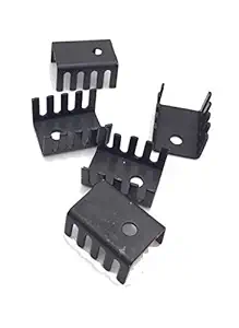 CentIoT - 5PCS TO-220 20*15*10MM Aluminium Heatsink - suitable for IGBT Transistors MOSFET Triod IC (Black Anodised Fins)