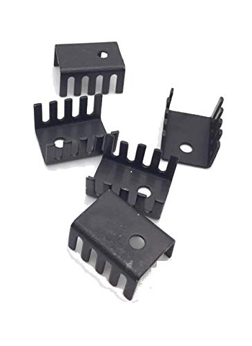 CentIoT - 5PCS TO-220 20*15*10MM Aluminium Heatsink - suitable for IGBT Transistors MOSFET Triod IC (Black Anodised Fins) (B07H2J14LS) Amazon Price History, Amazon Price Tracker