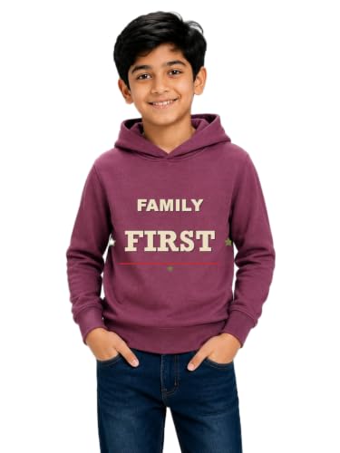 Image of Boys Hooded Sweatshirt | Cotton Blend Full Sleeve Hoodie For Boys
