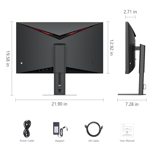 Image of INNOCN 24.5 inch QHD 2K 1440P 240Hz Gaming Monitor for PS5, Xbox Console, PC Computer, IPS HDR400 1Ms HDMI 2.1, DisplayPort, Low Blur, Height /Pivot Adjustable Stand, Black - 25G2S Plus