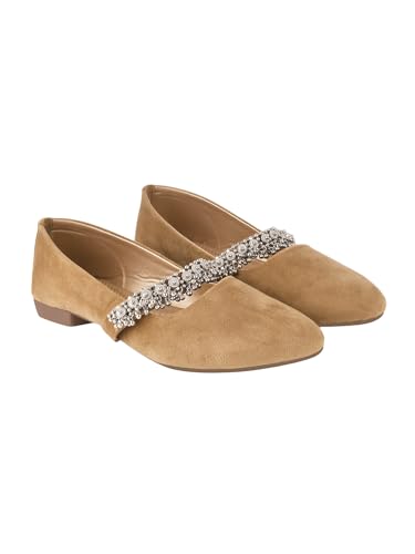 Shoetopia Embellished Slip-On Beige Bellies for Women & Girls /UK3-EU36 (B0CK5M79P3) Amazon Price History, Amazon Price Tracker