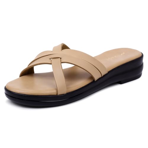 Image of TRASE Casual Stylish Flats Sandals For Women - Sandals For Women Stylish - Women's Sandals - Flat Sandal - Flats For Girls - Sandals For Girls - Ladies Sandal (46039)