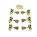 3L3R Guitar Vintage Style Locking Tuners Tuning Pegs Keys Guitar Machine Heads Guitar Part for Les Paul Guitars Gold with Keystone Button