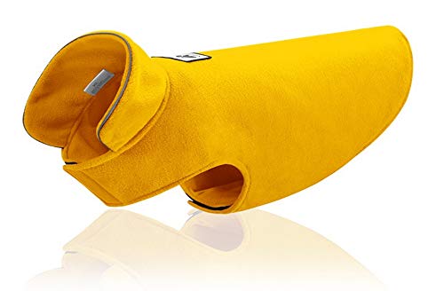 Morezi - Chaleco de Forro Polar de poliéster Suave para Perro, Chaleco elástico para el Pecho y la Cintura, Abrigo de Invierno cálido, Abrigo Reversible para Perros pequeños, medianos y Grandes
