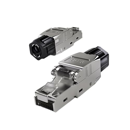 Connecteur Ethernet RJ45 Cat8 blindé et plaqué or pour câble réseau performance - Pack de 3