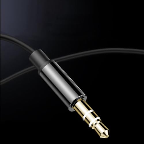 Cable de extensión de auricular unilateral Pyugxab de 3.5 mm para evitar enredos 5