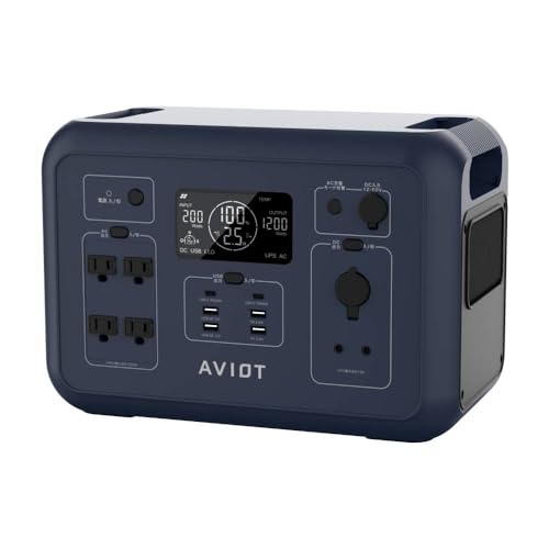 新品未使用　AVIOT　ポータブル電源　1200w Amazon.co.jp: AVIOT PS-F1200 ポータブル電源 防災 リチウムイオン