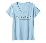 Photo Gallery donna i m speaking shirt,womens im speaking women madam president maglietta con collo a v Photo Gallery donna i m speaking shirt,womens im speaking women madam president maglietta con collo a v