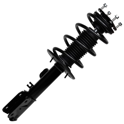 Image of Detroit Axle - AWD Front Driver Passenger Side Struts w /Coil Spring Assembly Replacement for 2011 2012 2013 Ford Explorer Quick Install Ready Struts Shocks Assembly - 2pc Set
