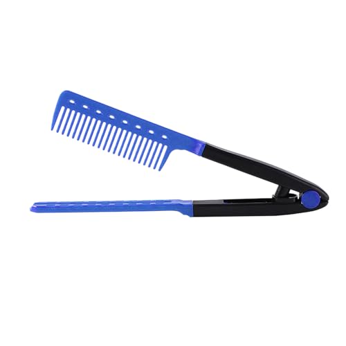 Cepillo alisador de pelo, peine para el cabello en forma de V, herramienta ergonómica para moldear, cepillo alisador para dormitorio, viaje de negocios, hogar, viajes, hotel